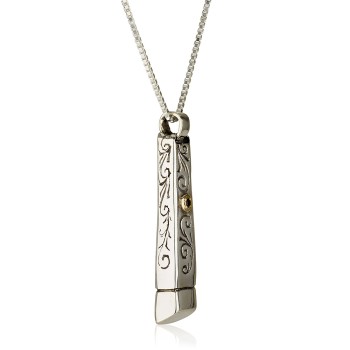 Mezuzah necklace ,Salvation of the Lord