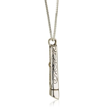 Mezuzah necklace ,Salvation of the Lord