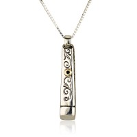 Mezuzah necklace ,Salvation of the Lord