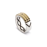 Atlantis Ring 18K Gold & silver 950