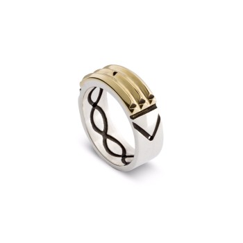 Atlantis Ring 18K Gold & silver 950